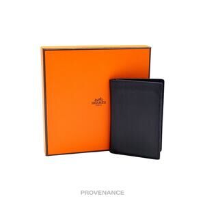 🔴 Hermes MC2 Euclide Card Holder Wallet - Epsom Noir Black